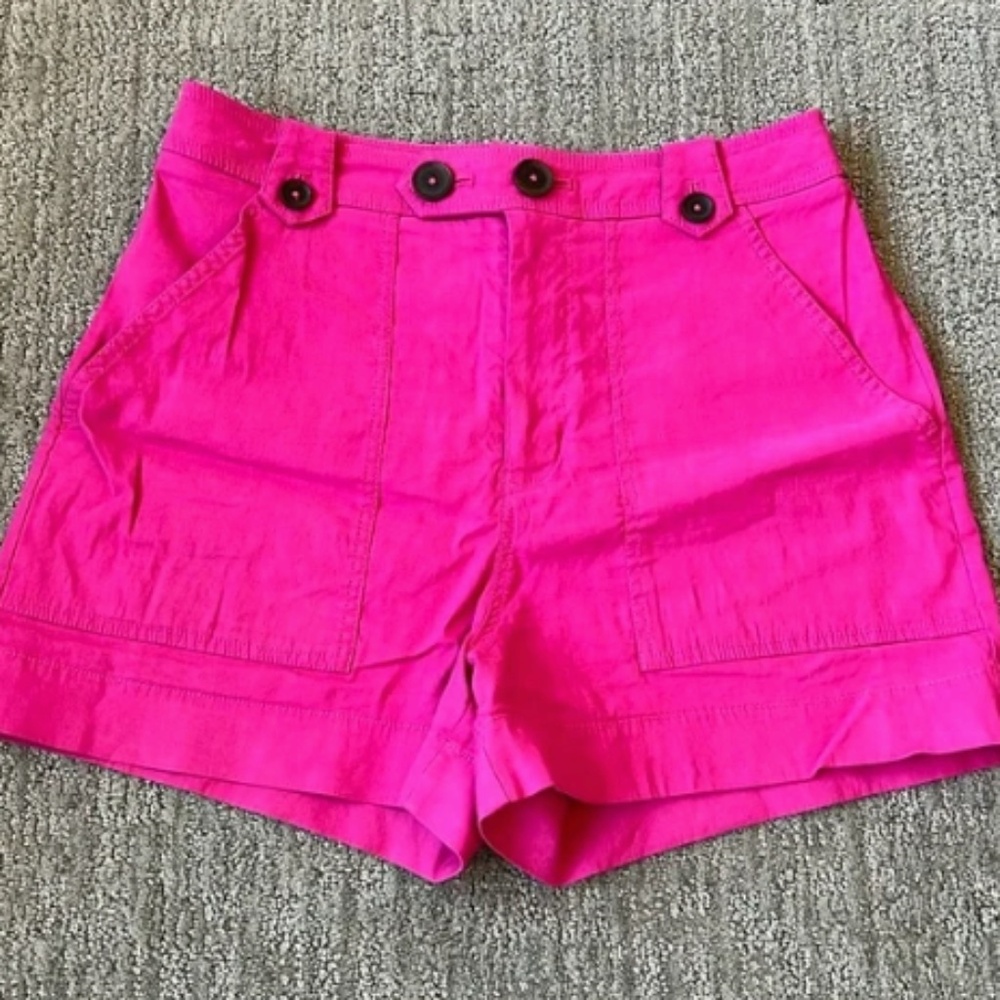 Anthropologie Maeve Shorts Elena Women’s High Rise Pink - 6